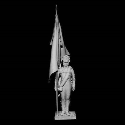 1/32 Resin Model Kit Napoleonic Wars Flag Bearer Unpainted - Model-Fan-Store