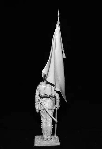 1/32 Resin Model Kit Napoleonic Wars Flag Bearer Unpainted - Model-Fan-Store