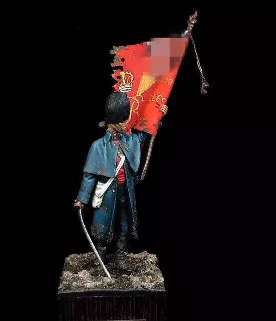 1/32 Resin Model Kit Napoleonic Wars Flag Bearer Unpainted - Model-Fan-Store