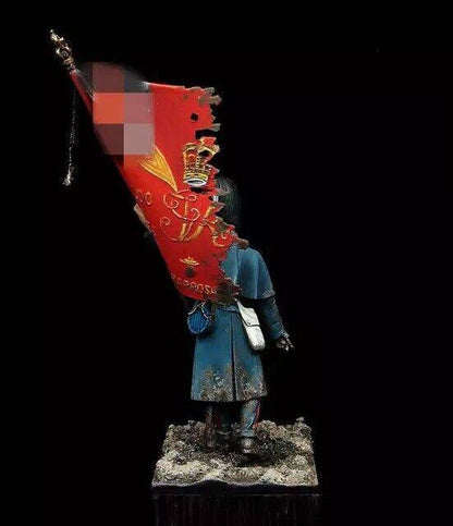 1/32 Resin Model Kit Napoleonic Wars Flag Bearer Unpainted - Model-Fan-Store