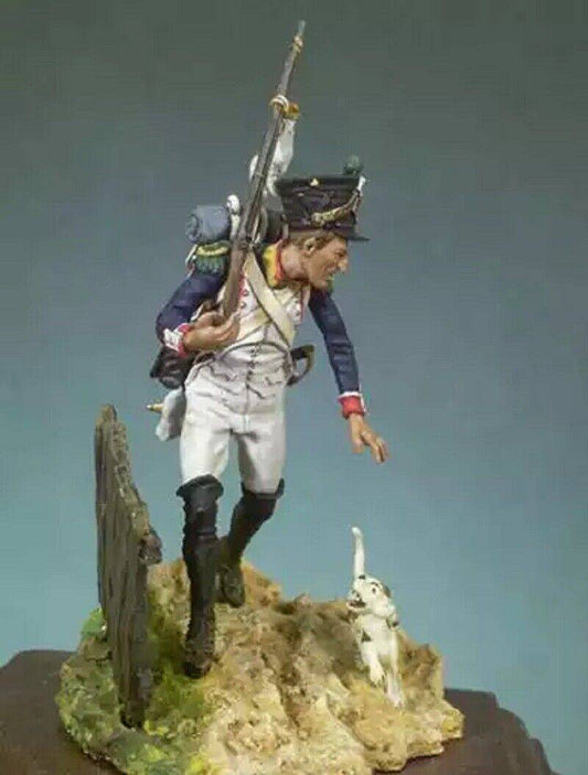 1/32 Resin Model Kit Napoleonic Wars French Soldier (with Base) Unpainted - Model-Fan-Store