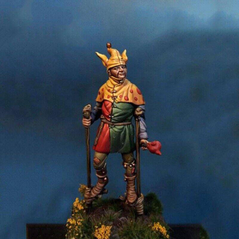 1/32 Resin Model Kit Royal Medieval Jester Unpainted - Model-Fan-Store