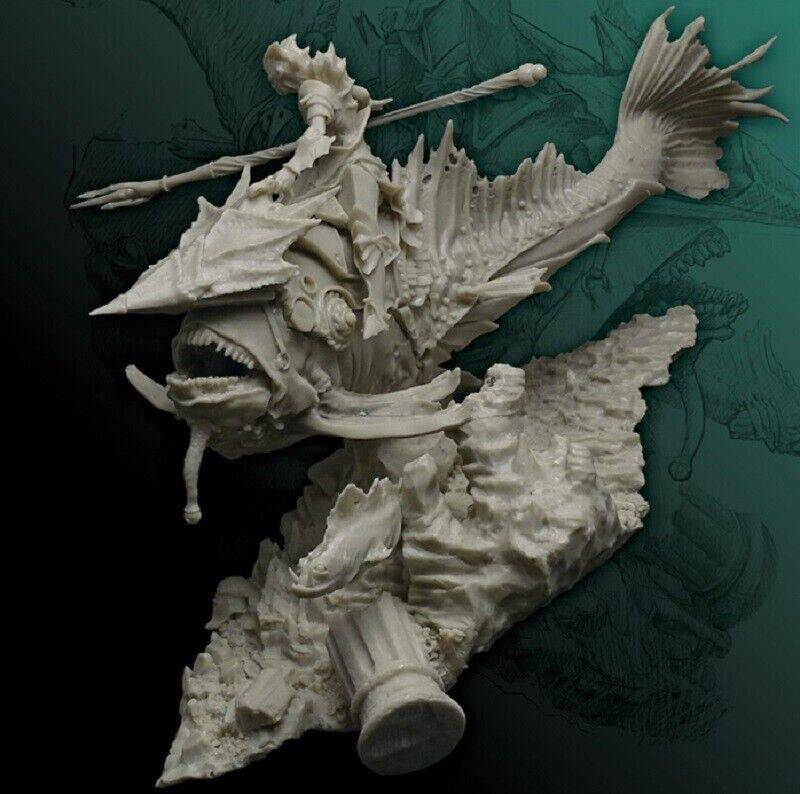 1/32 Resin Model Kit Warrior Rider Soldier of Atlantis Fantasy Unpainted - Model-Fan-Store