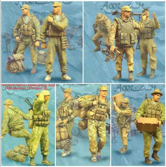 1/35 11pcs Resin Model Kit Soviet Soldiers Afghan War Unpainted - Model-Fan-Store