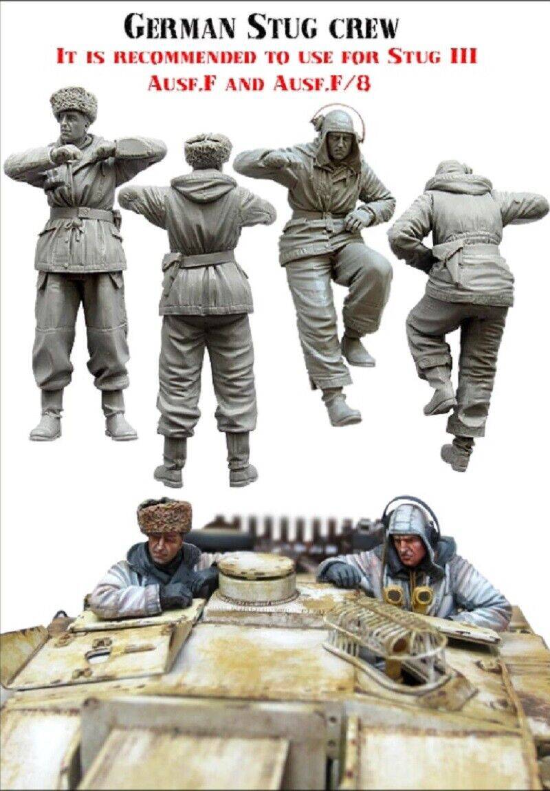 1/35 2pcs Resin Model Kit German Soldiers Tank Crew WW2 Unpainted - Model-Fan-Store