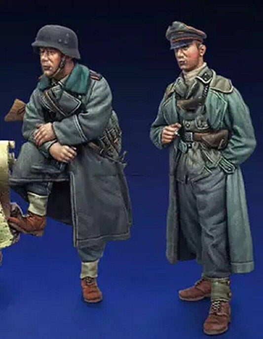 1/35 2pcs Resin Model Kit German Soldiers WW2 Unpainted - Model-Fan-Store