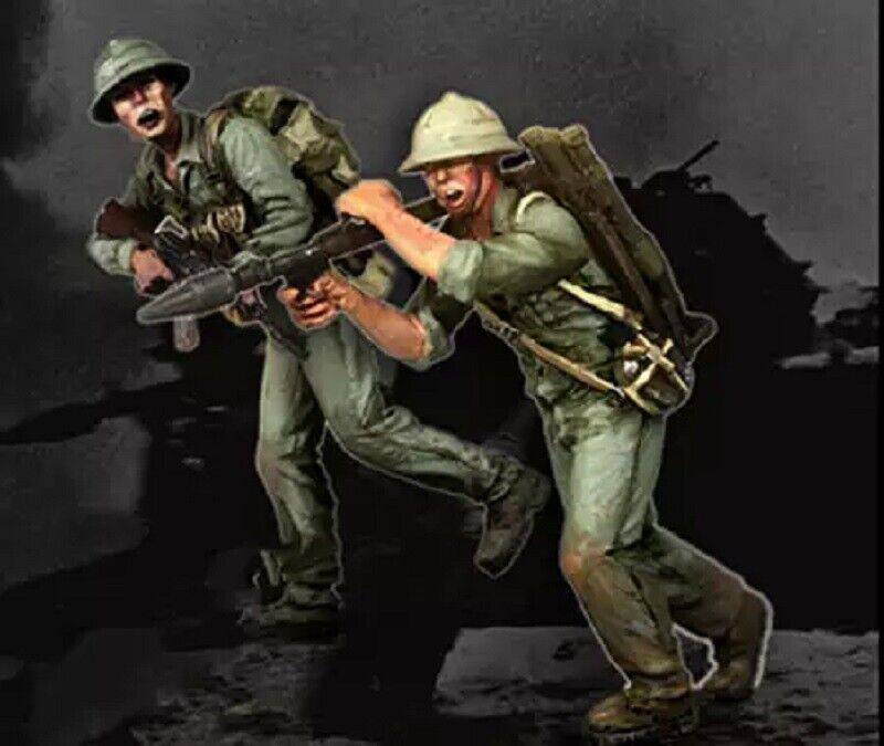 1/35 2pcs Resin Model Kit Vietnam War Soldiers Unpainted - Model-Fan-Store