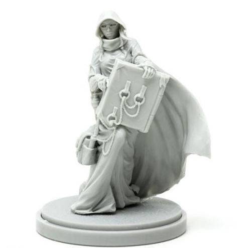 30mm Resin Model Kit Beautiful Girl Archivist Unpainted Base Included - Model-Fan-Store