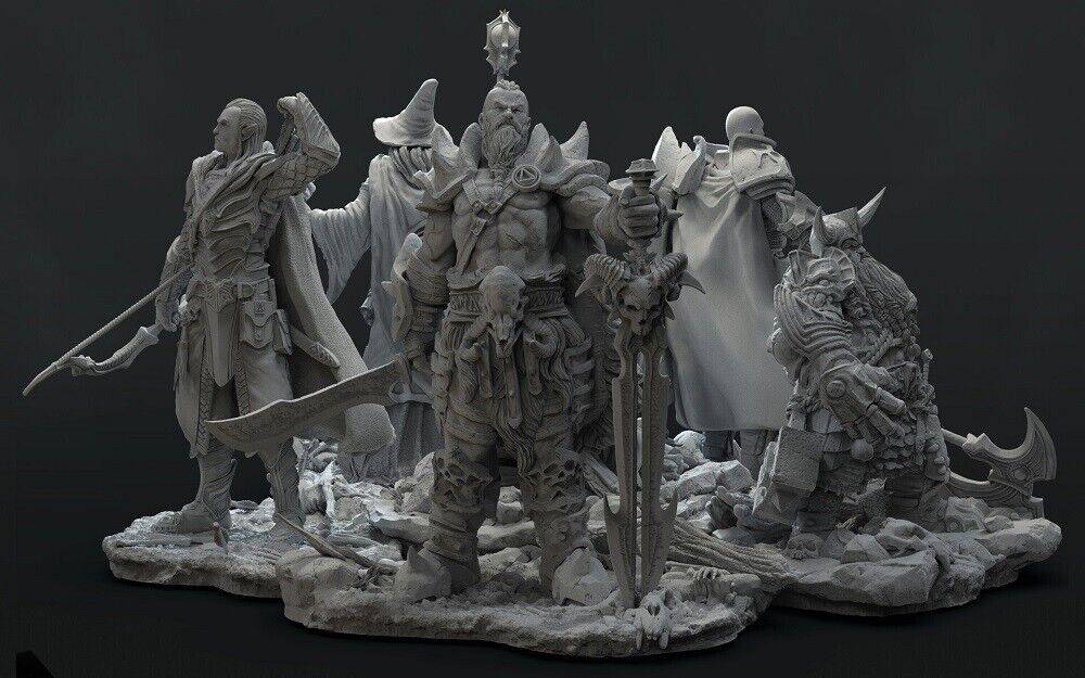 1/35 3D Print Model Kit Lord of the Rings, Brotherhood of the Ring Unpainted - Model-Fan-Store