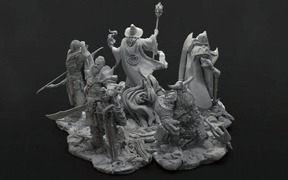 1/35 3D Print Model Kit Lord of the Rings, Brotherhood of the Ring Unpainted - Model-Fan-Store