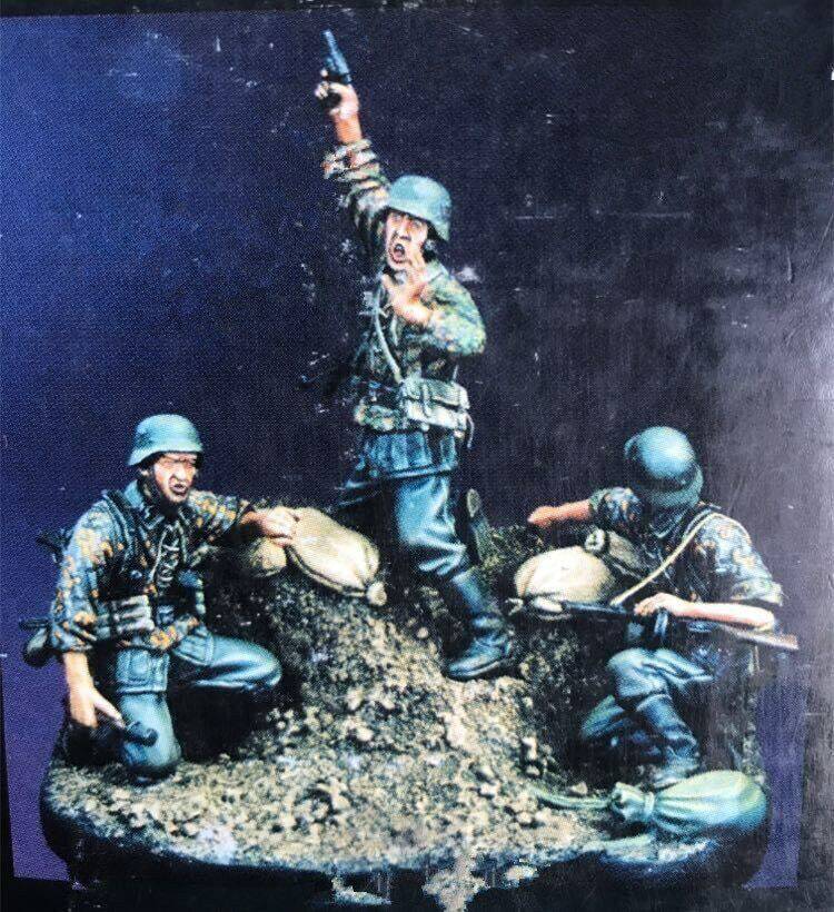 1/35 3pcs Resin Model Kit German Soldiers Infantry Kursk WW2 Unpainted - Model-Fan-Store