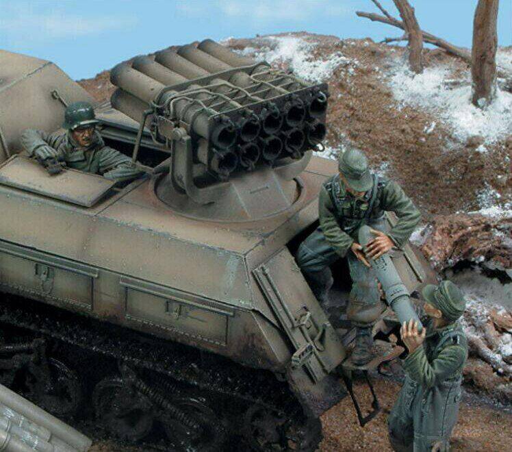 1/35 3pcs Resin Model Kit German Soldiers Tank Crew no tank WW2 Unpainted - Model-Fan-Store