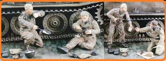 1/35 4pcs Resin Model Kit German Soldiers Infantry WW2 Unpainted - Model-Fan-Store