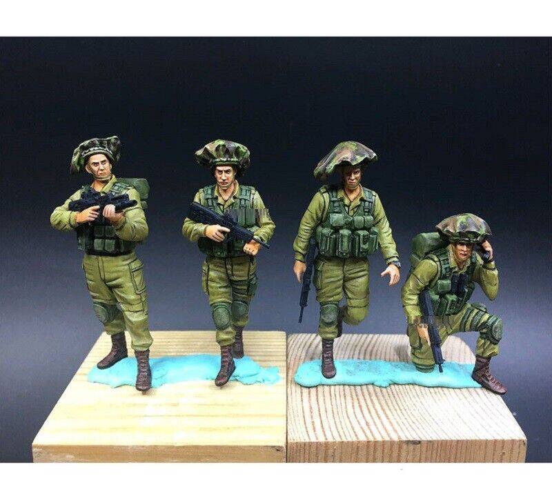 1/35 4pcs Resin Model Kit Modern Soldiers Israeli Defence Forces Unpainted - Model-Fan-Store