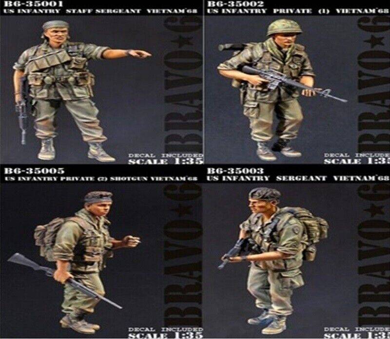 1/35 4pcs Resin Model Kit USMC US Marines Vietnam War Unpainted - Model-Fan-Store