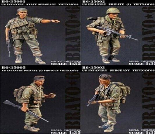 1/35 4pcs Resin Model Kit USMC US Marines Vietnam War Unpainted - Model-Fan-Store