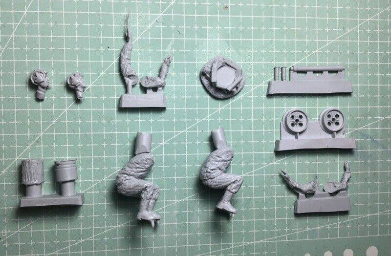 1/35 5pcs Resin Model Kit Soviet Soldiers Tank Crew WW2 Unpainted - Model-Fan-Store