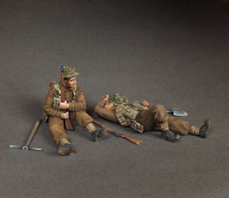 1/35 6pcs Resin Model Kit British Soldiers Infantry WW2 Unpainted - Model-Fan-Store