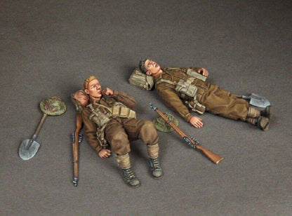 1/35 6pcs Resin Model Kit British Soldiers Infantry WW2 Unpainted - Model-Fan-Store