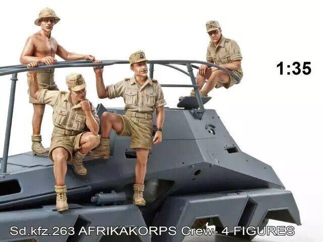 1/35 Resin Model Kit African Company Soldiers WW2 Unpainted - Model-Fan-Store