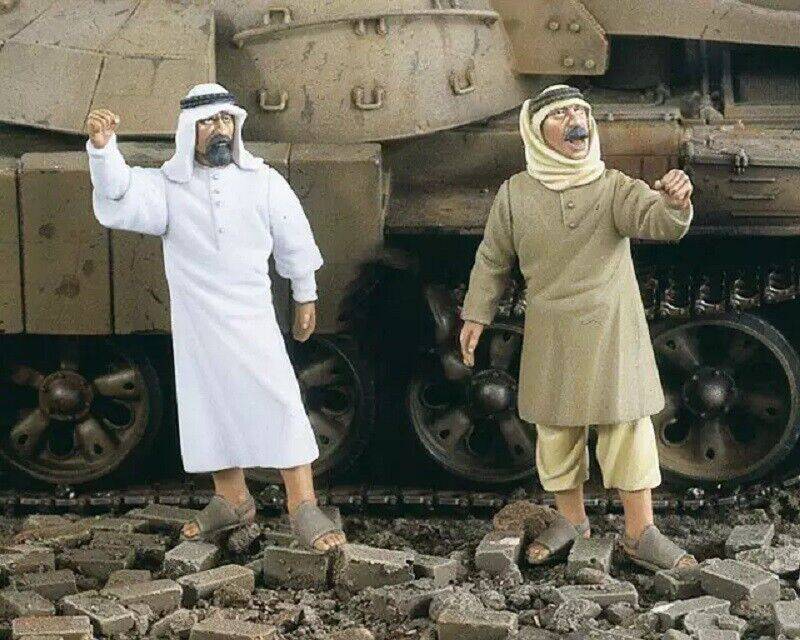 1/35 Resin Model Kit Arab Citizens Riot WW2 (no tank) Unpainted - Model-Fan-Store