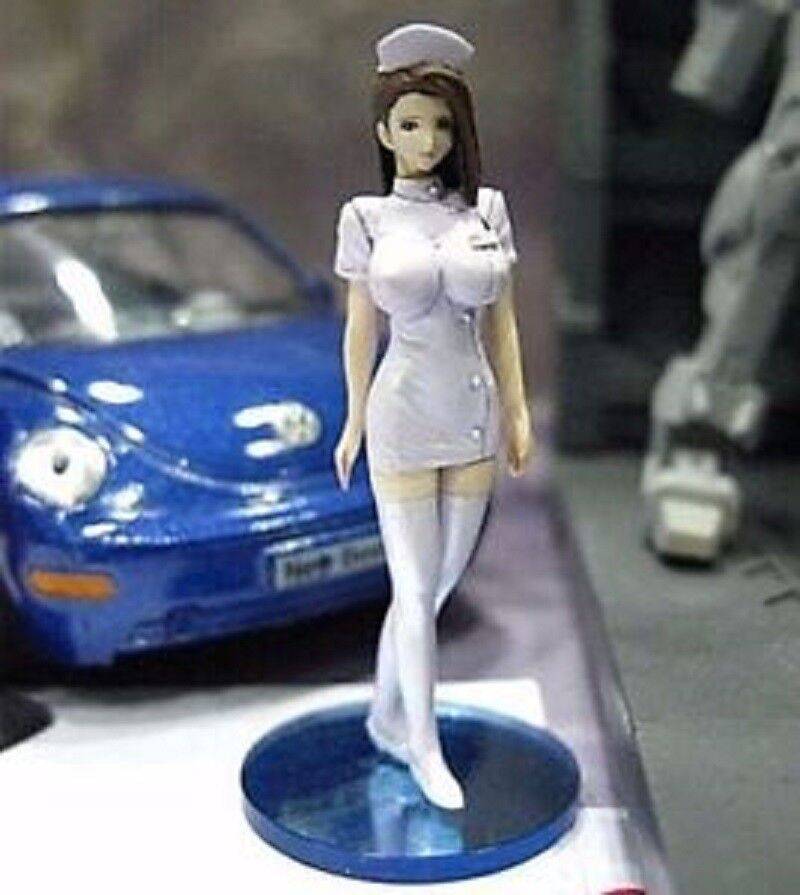 1/35 Resin Model Kit Beautiful Girl Woman Nurse Anime Unpainted - Model-Fan-Store