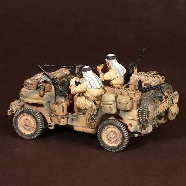 1/35 Resin Model Kit British Desert Patrol Soldiers no car WW2 Unpainted - Model-Fan-Store