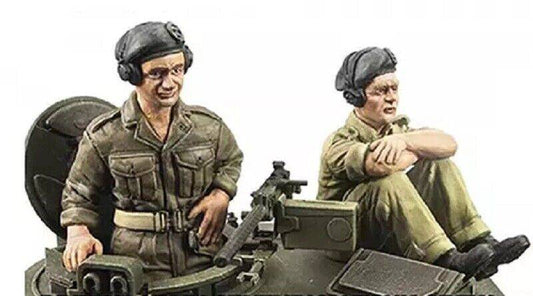 1/35 Resin Model Kit British Soldier Tank Crew Korean War Unpainted - Model-Fan-Store