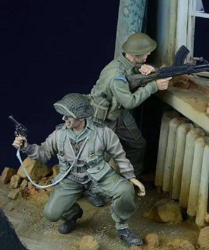 1/35 Resin Model Kit British Soldiers Infantry WW2 Unpainted - Model-Fan-Store