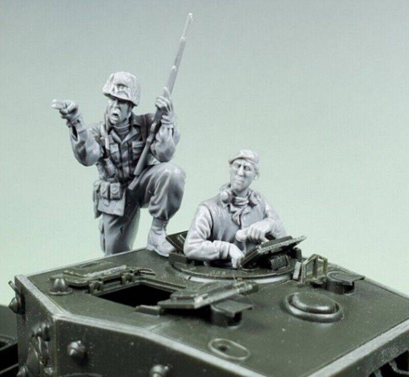 1/35 Resin Model Kit British Soldiers WW2 (no tank) Unpainted - Model-Fan-Store