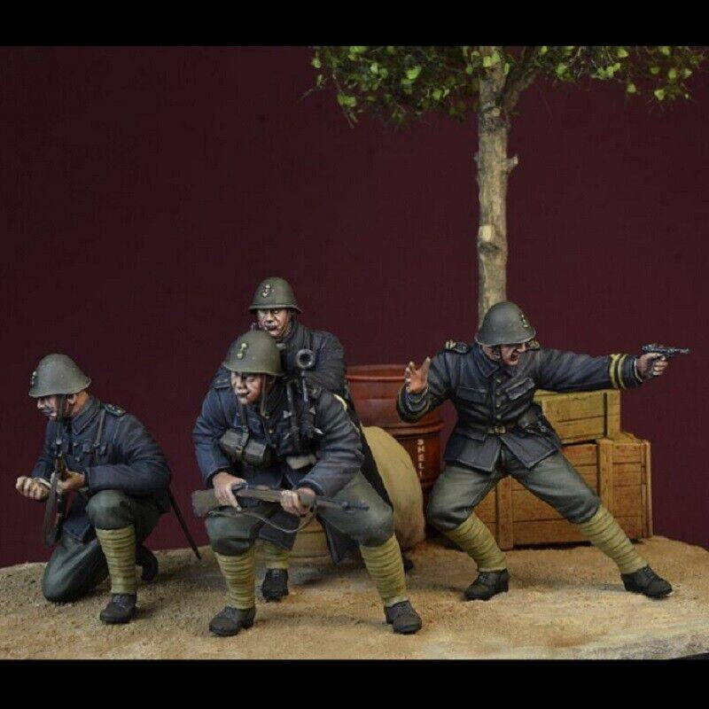 1/35 Resin Model Kit Dutch Soldiers WW2 Unpainted - Model-Fan-Store