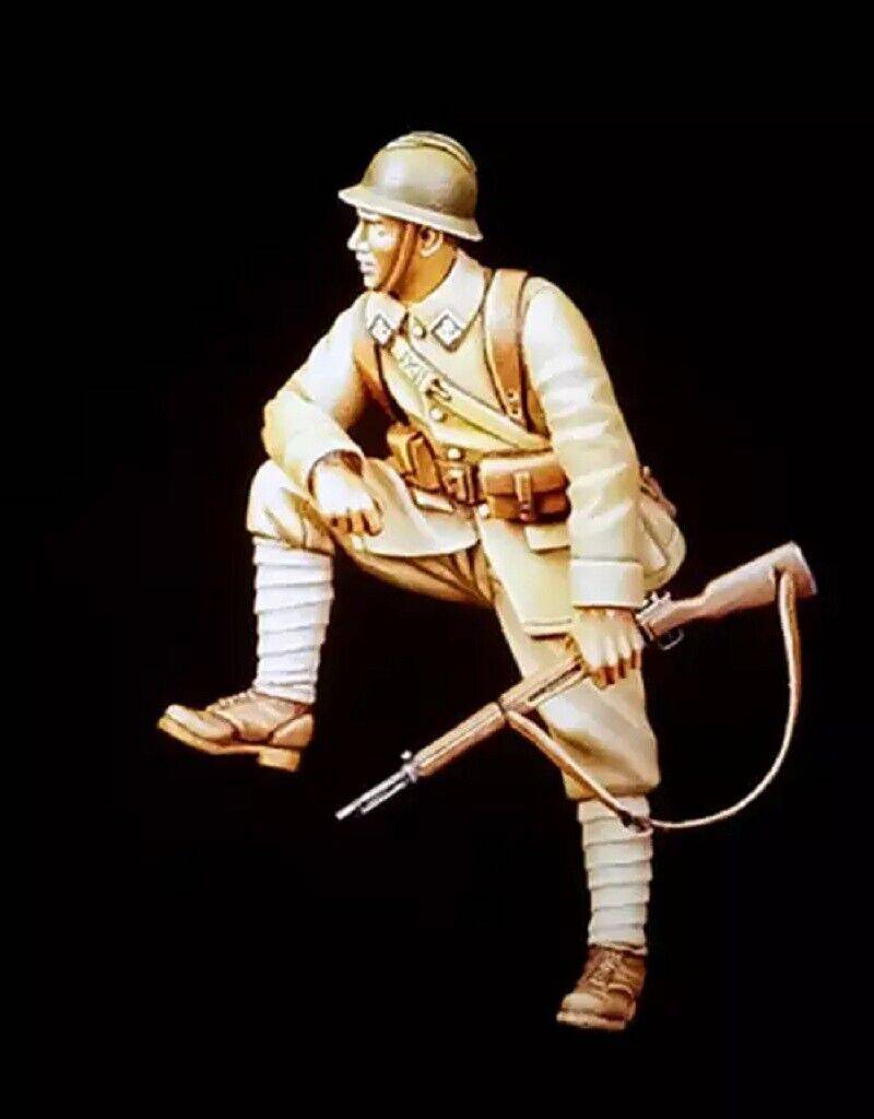 1/35 Resin Model Kit French Soldier Infantry WW2 Unpainted - Model-Fan-Store