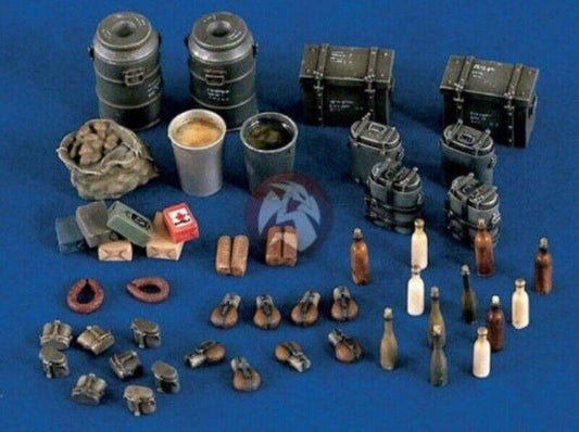 1/35 Resin Model Kit German Equipment and Ammunition WW2 Unpainted - Model-Fan-Store