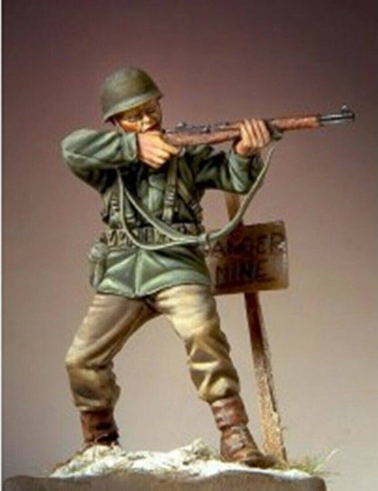 1/35 Resin Model Kit German Soldier Grenadier (no base) WW2 Unpainted - Model-Fan-Store