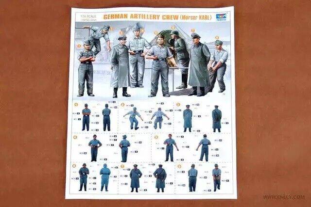 1/35 Resin Model Kit German Soldiers Artillery Crews WW2 Unpainted - Model-Fan-Store