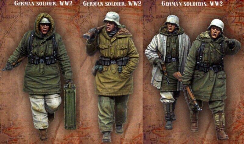 1/35 Resin Model Kit German Soldiers Infantry WW2 Unpainted - Model-Fan-Store