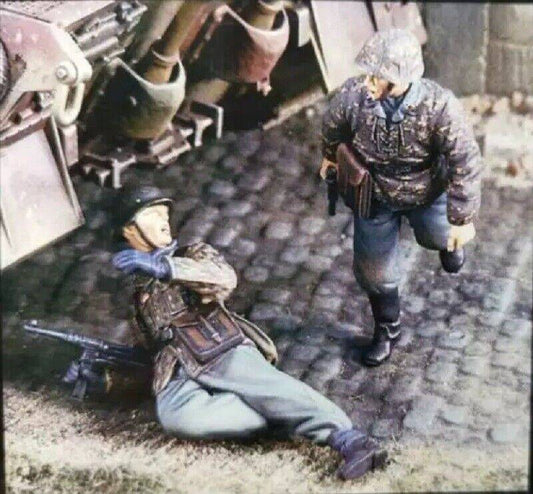 1/35 Resin Model Kit German Soldiers Infantry WW2 Unpainted - Model-Fan-Store