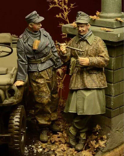 1/35 Resin Model Kit German Soldiers Infantry WW2 Unpainted - Model-Fan-Store