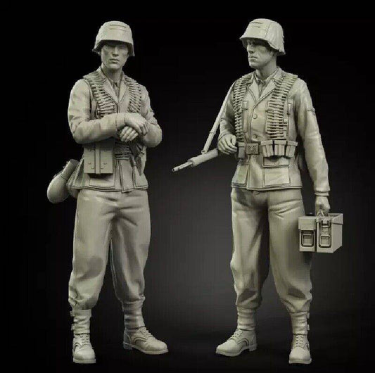 1/35 Resin Model Kit German Soldiers Infantry WW2 Unpainted - Model-Fan-Store