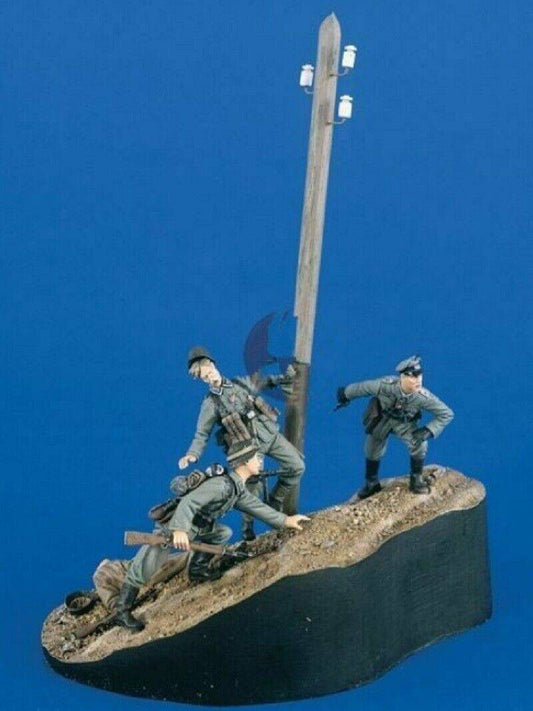 1/35 Resin Model Kit German Soldiers Infantry WW2 (with base) Unpainted - Model-Fan-Store