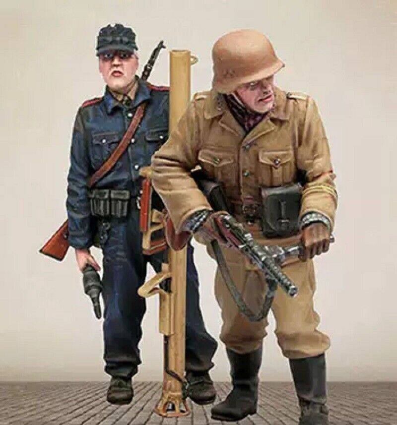 1/35 Resin Model Kit German Soldiers Volkssturm WW2 Unpainted - Model-Fan-Store