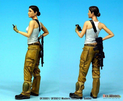 1/35 Resin Model Kit Girl Woman IDF Soldier Unpainted - Model-Fan-Store