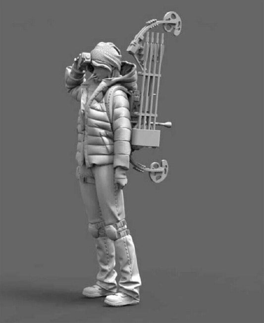 1/35 Resin Model Kit Girl Woman Shooter Hunter Unpainted B1 - Model-Fan-Store