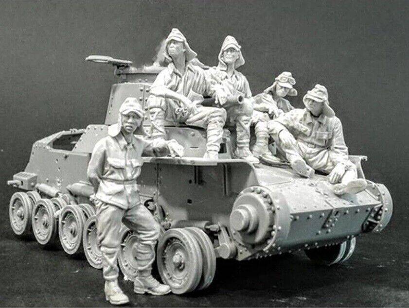 1/35 Resin Model Kit Japanese Soldiers Tank Command no tank WW2 Unpainted - Model-Fan-Store