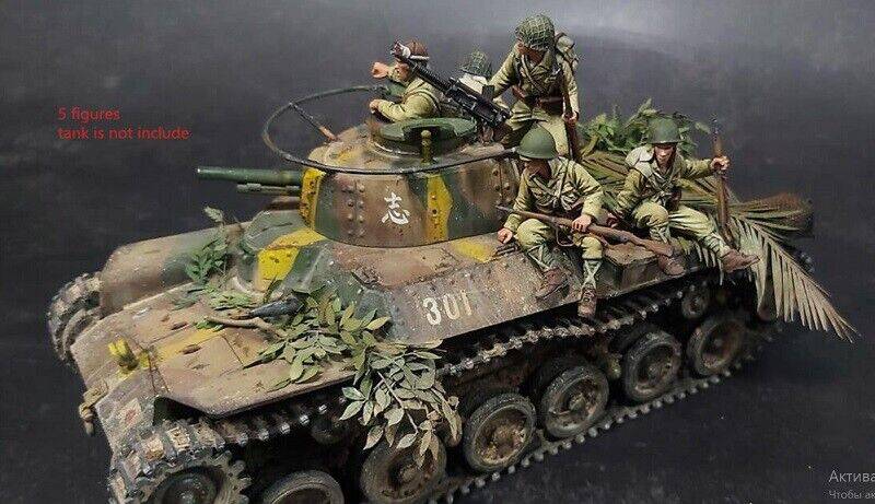 1/35 Resin Model Kit Japanese Soldiers Tank Riders WW2 (no tank) Unpainted - Model-Fan-Store