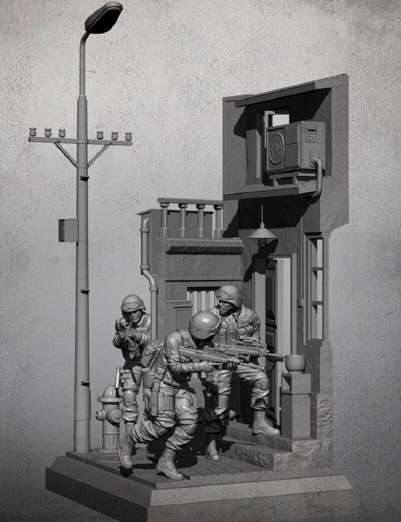 1/35 Resin Model Kit Modern Chinese Special Forces Soldiers Unpainted - Model-Fan-Store