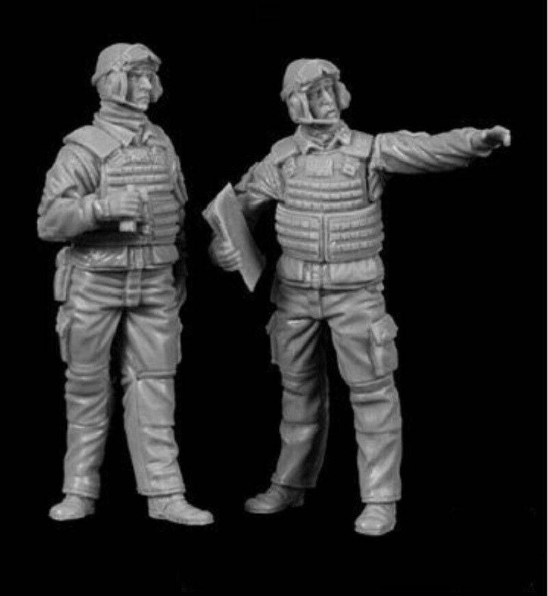 1/35 Resin Model Kit Modern French Soldiers Tank Crew Unpainted A28 - Model-Fan-Store