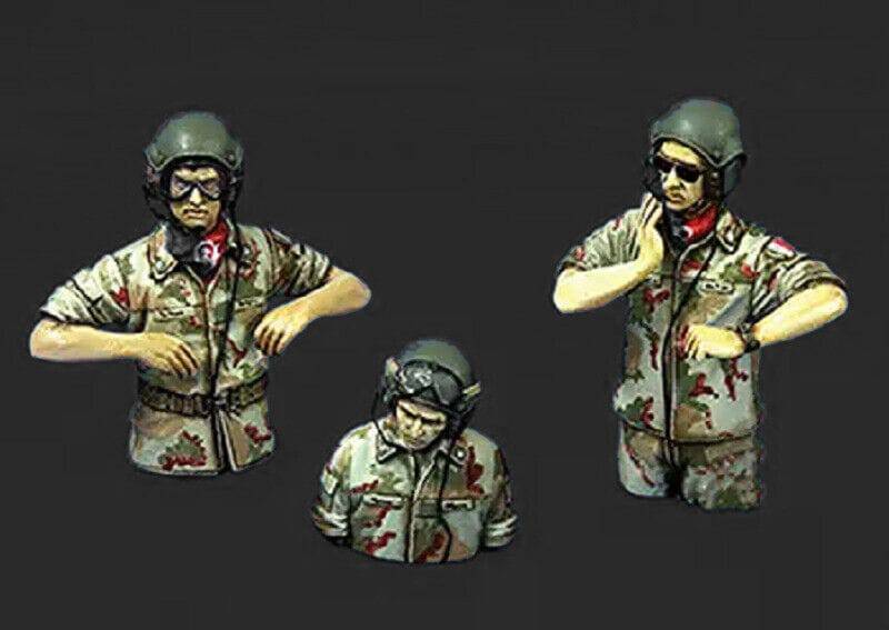 1/35 Resin Model Kit Modern Italian Soldiers Tank Crew Unpainted Unassembled - Model-Fan-Store