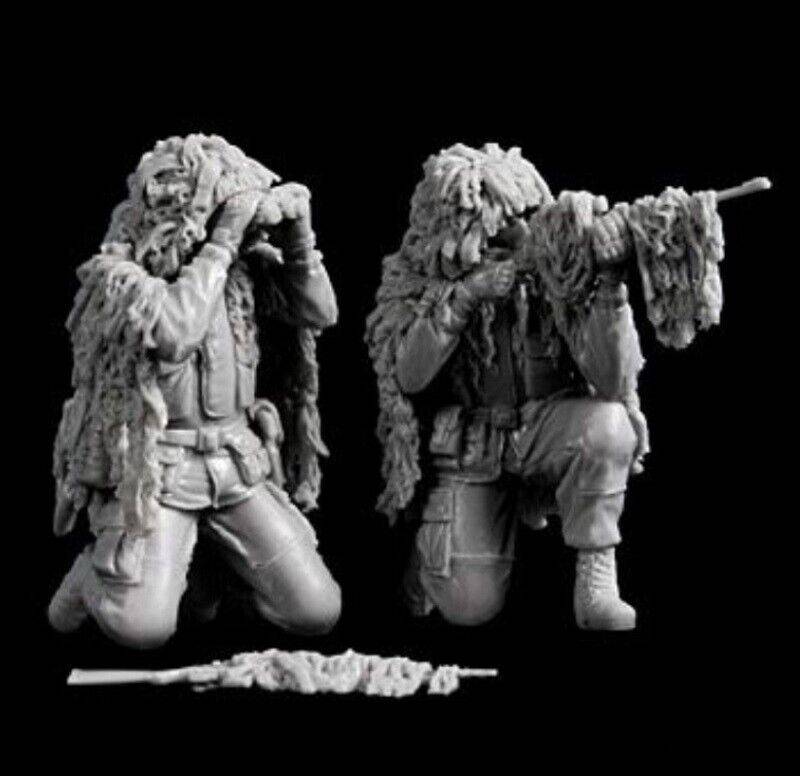Zvezda 1:35 Scale WWII German Snipers Plastic Model Kit - 4 Figure Set For Beginners, Detailed Assembly