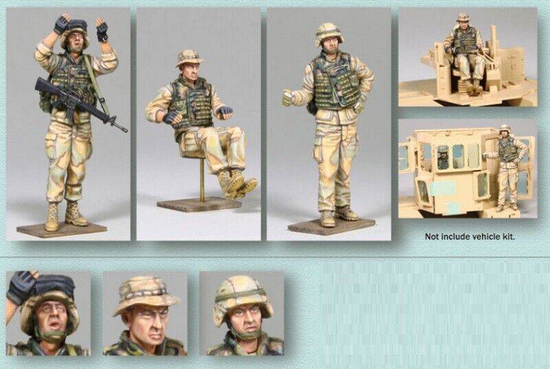 Unpainted Model Kit 1/35 3pcs Resin Model Kit US Army Soldiers USMC Unpainted – Model-Fan-Store